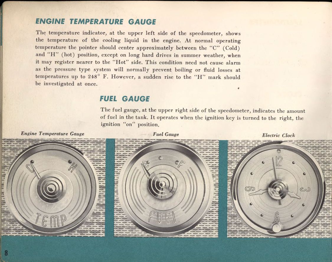 1956 Packard Owners Manual Page 18